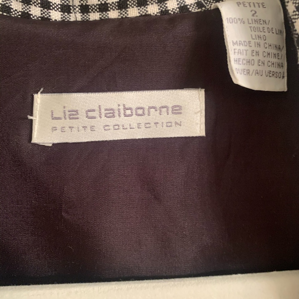 Liz Claiborne Plaid Dress size 2 - Picture 3 of 6